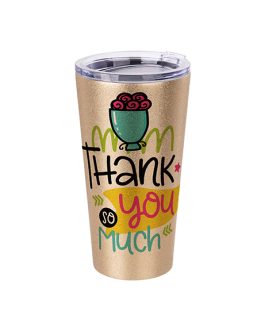 Vaso Glitter Acero inoxidable, Sublimable 16onz